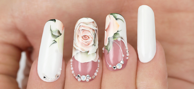 bridal nail trends