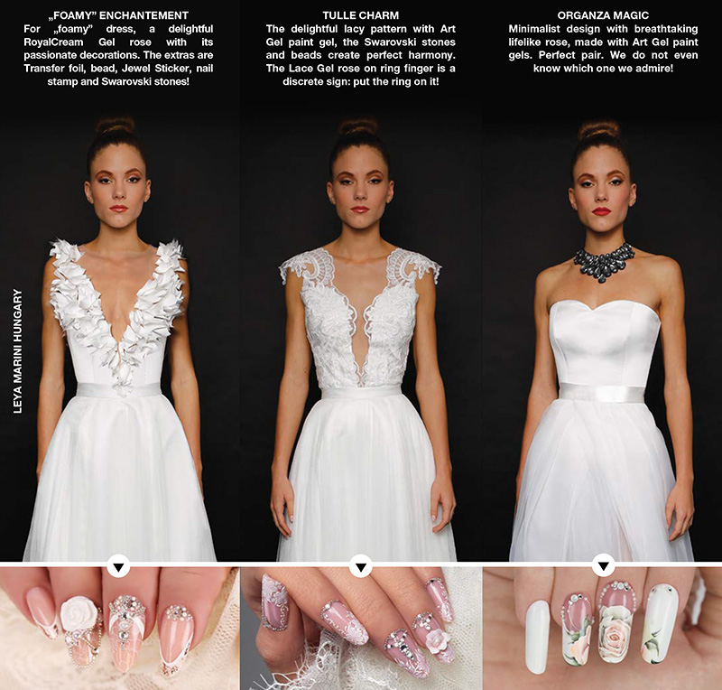 Wedding dress and nail