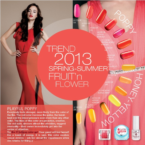 The trendiest colors of the 2013  summer season