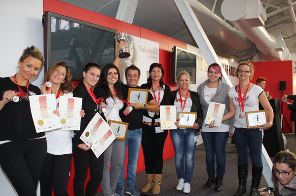 Great success: Crystal Nails triumph at the London Nailympics