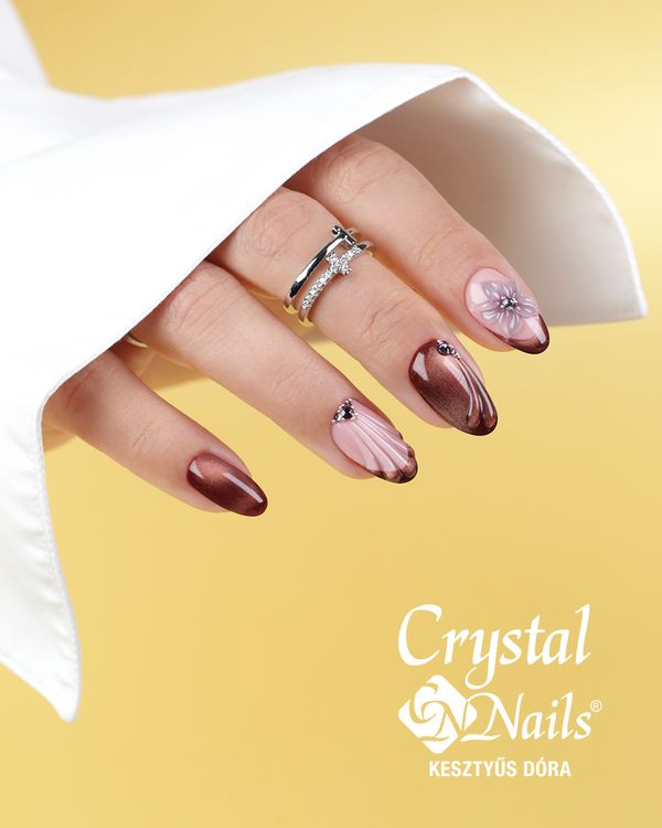 Dark Brow Mule Tiger Eye Lux Autumn Nails